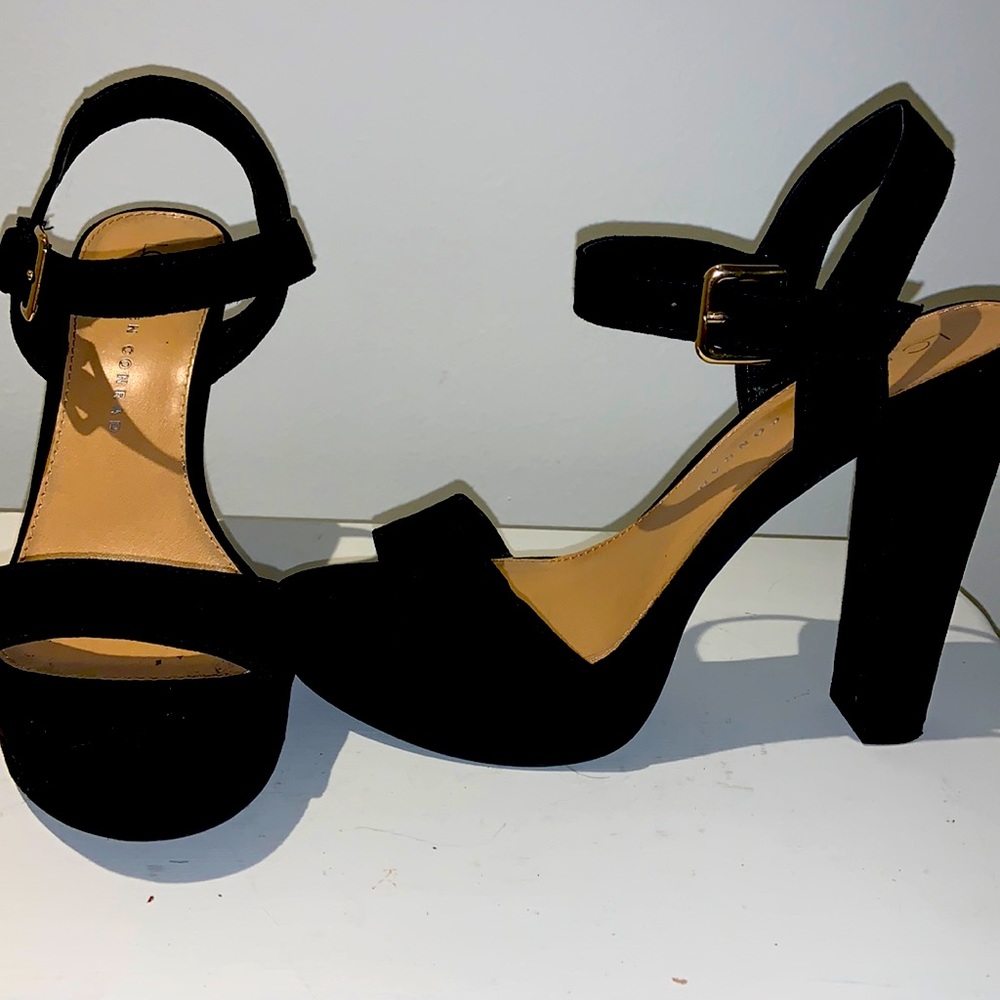 LC by Lauren Conrad, suede platform heels
